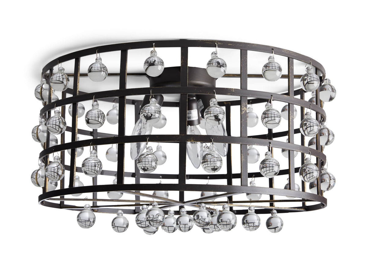 La Cage Flushmount in Bronze