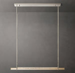 Audubon Crystal Single Bar Linear Chandelier 60"