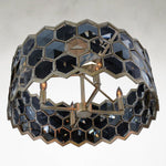 Quad-Light 21 inch Silver Champagne Chandelier Ceiling Fixture