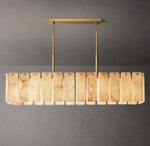 Calamette Onyx Rectangular Chandelier 74"