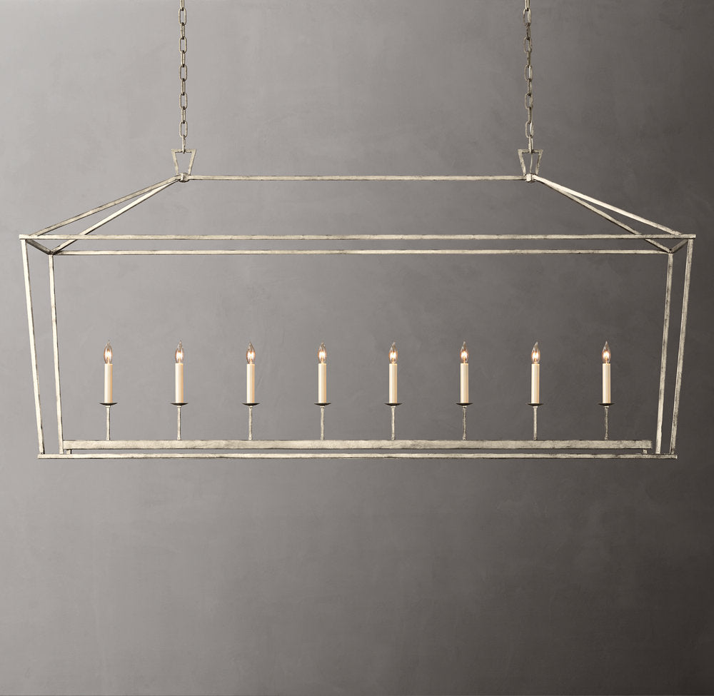 19th C. English Openwork Rectangular Chandelier 72"