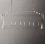 19th C. English Openwork Rectangular Chandelier 72"