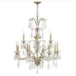 Gold 12-Light Chandelier