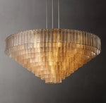 Sirene Clear Glass Round Chandelier 65"