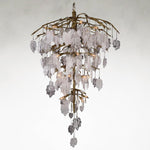 Sugary Foliage 26-Light Matte Brushed Brass Chandelier Ceiling Light