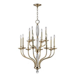 Brass Twelve-Light Chandelier