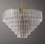 Sirene Clear Glass Round Chandelier 41"