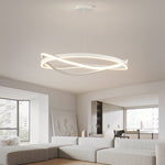 Circular Wave Rings Three Step Dimming Minimalist Nordic Chandelier