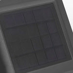 Outdoor Waterproof 3 Step Dimming Black Modern Solar Fence Post Lights