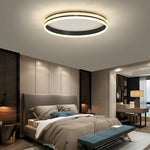 Round Square Stepless Dimming with Remote Modern Ceiling Light Fixture