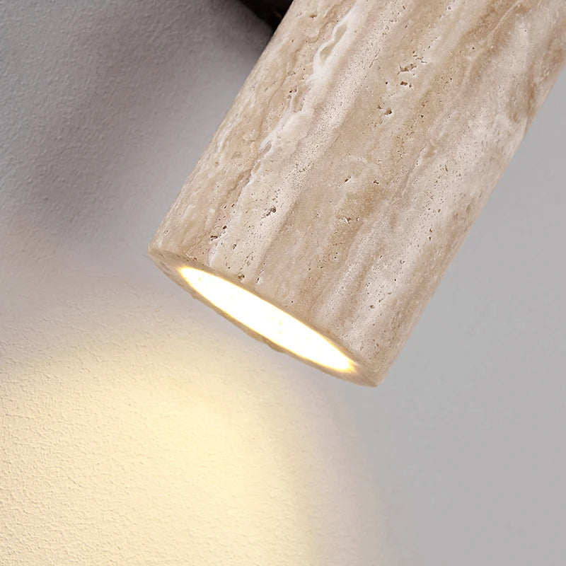 Natural Travertine Wall Lamp