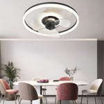Circular Stepless Dimming Modern Inverter Ceiling Fan Light with Remote Control