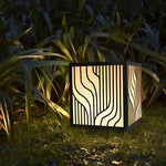 Square Creative LED Waterproof Modern Outdoor Fence Post Lights Pillar Light