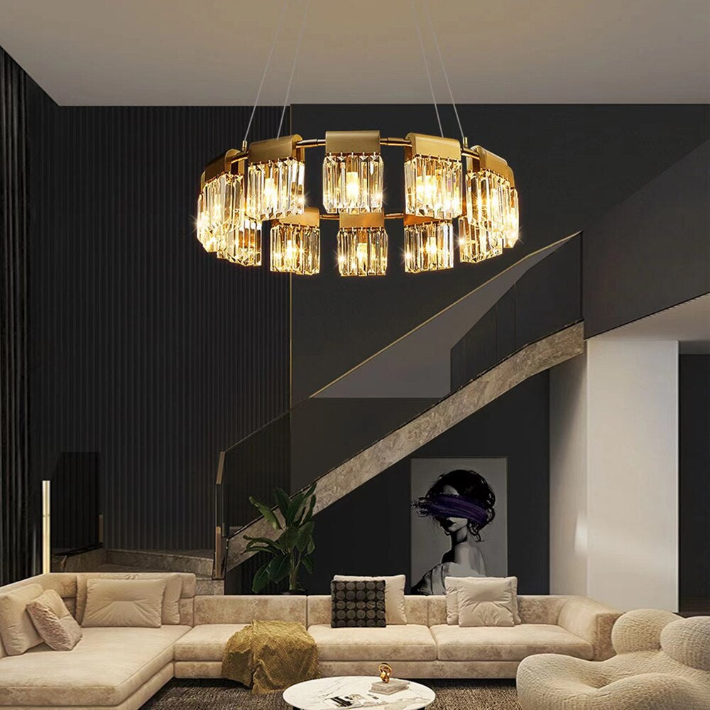 Gio Collection Crystal Modern Chandelier