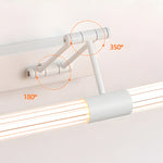 Foldable LED Vanity Light with Dual Adjustable Arms and 360-Degree Lighting