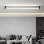 Modern Black LED Linear Ceiling Lights - L 23.6''/35.5''/47.2'