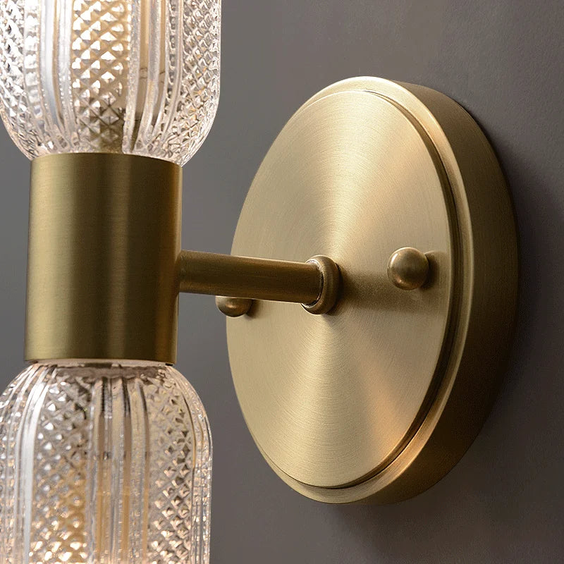 Palermo 12" Brass Wall Light Sconce