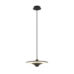 13.8'' 1-Light Round UFO Pendant Lights LED Metal Hanging Lighting Small Spaceship Pendant Lamp for Bar