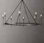 Torche De Verre Round Chandelier 58"