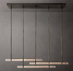 Audubon Crystal Triple Bar Linear Chandelier