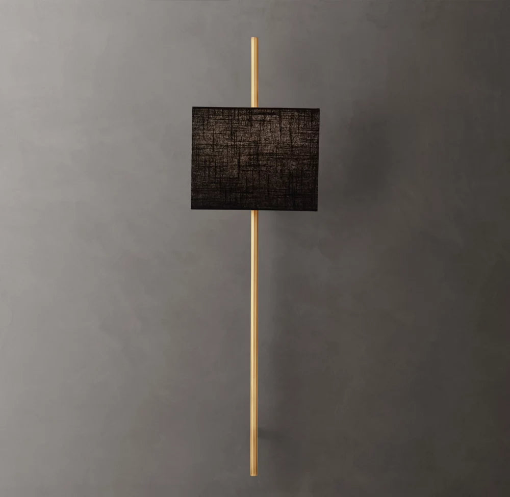 Vela Octagonal Bar Sconce - Rectangular Shade