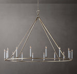 19TH C. ENGLISH OPENWORK ROUND CHANDELIER 72"