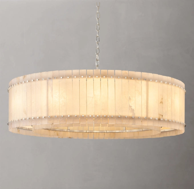 San Marco Alabaster Round Chandelier 60"