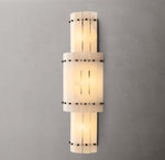 San Marco Alabaster Grand Round Sconce