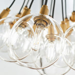 Gambit Chandelier, 19-Light, LED, Brass, 22.3"W (700GMBMP19CR-LED927 70DN4W6)