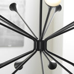 Linger Chandelier, 18-Light, LED, Polished Nickel, Glass, 42.8"W (700LNG18N-LED930 70P9E4Z)