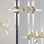 Linger Chandelier, 12-Light, LED, Brass, Natural Brass, 38.4"W (700LNG12NB-LED930 70P9E4W)
