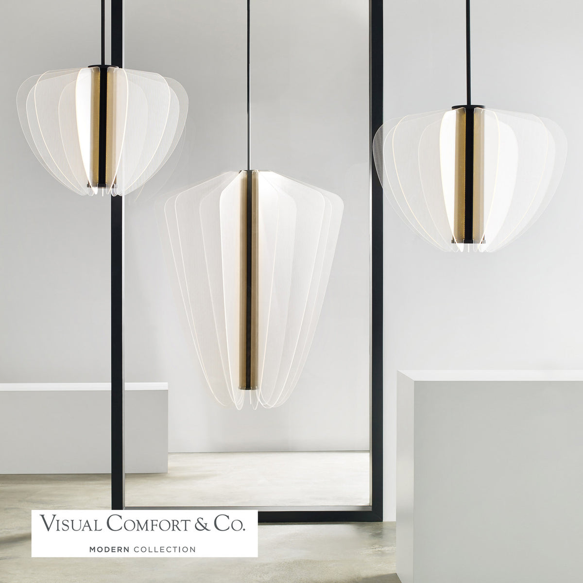 Nyra Chandelier, 1-Light, LED, Nightshade Black, Acrylic, 27.5"W (700NYR28B-LED930 70PDEUE)