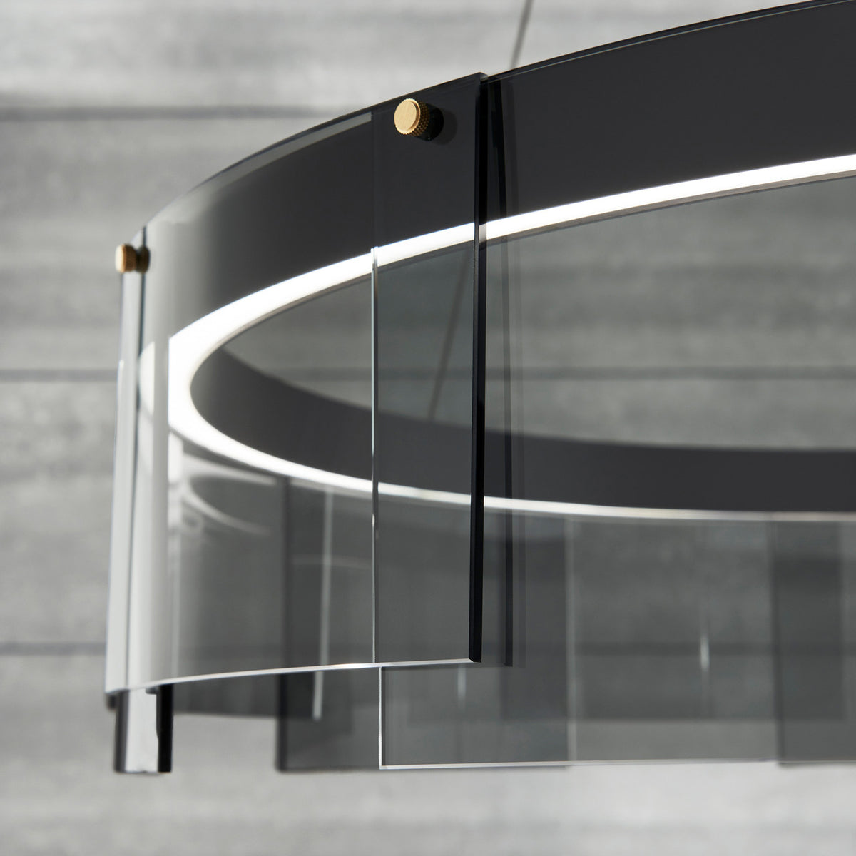 Stratos Chandelier, 1-Light, LED, Black, Transparent Glass, 30.75"W (700STR30KB-LED927 70E7HTX)