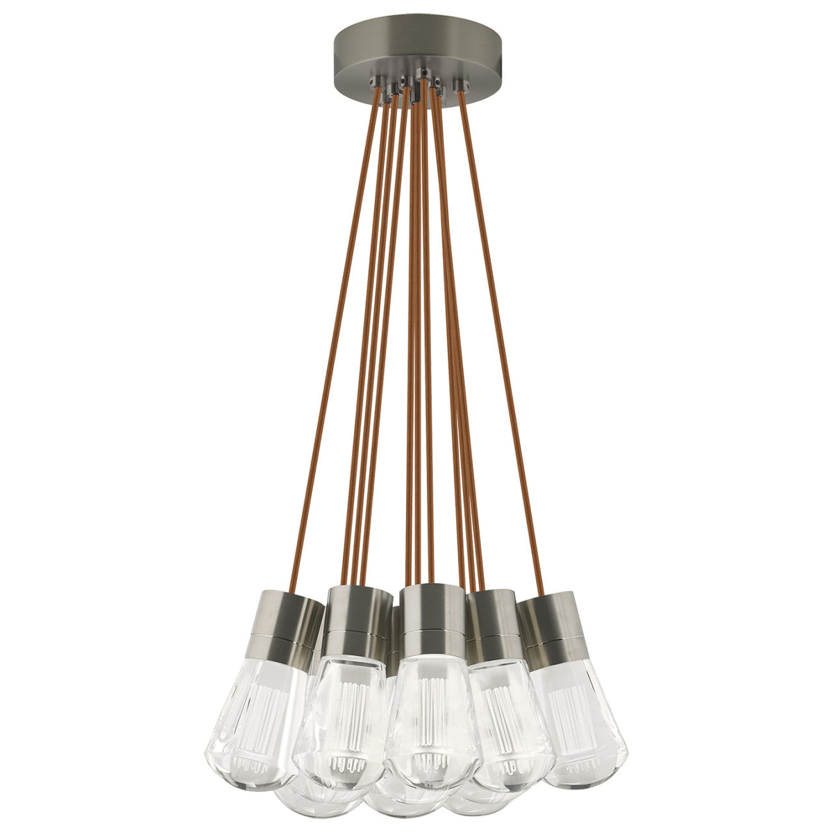 Alva Pendant, 11-Light, LED, Satin Nickel, 18"W (700TDALVPMC11BS-LED922 70E7JRF)