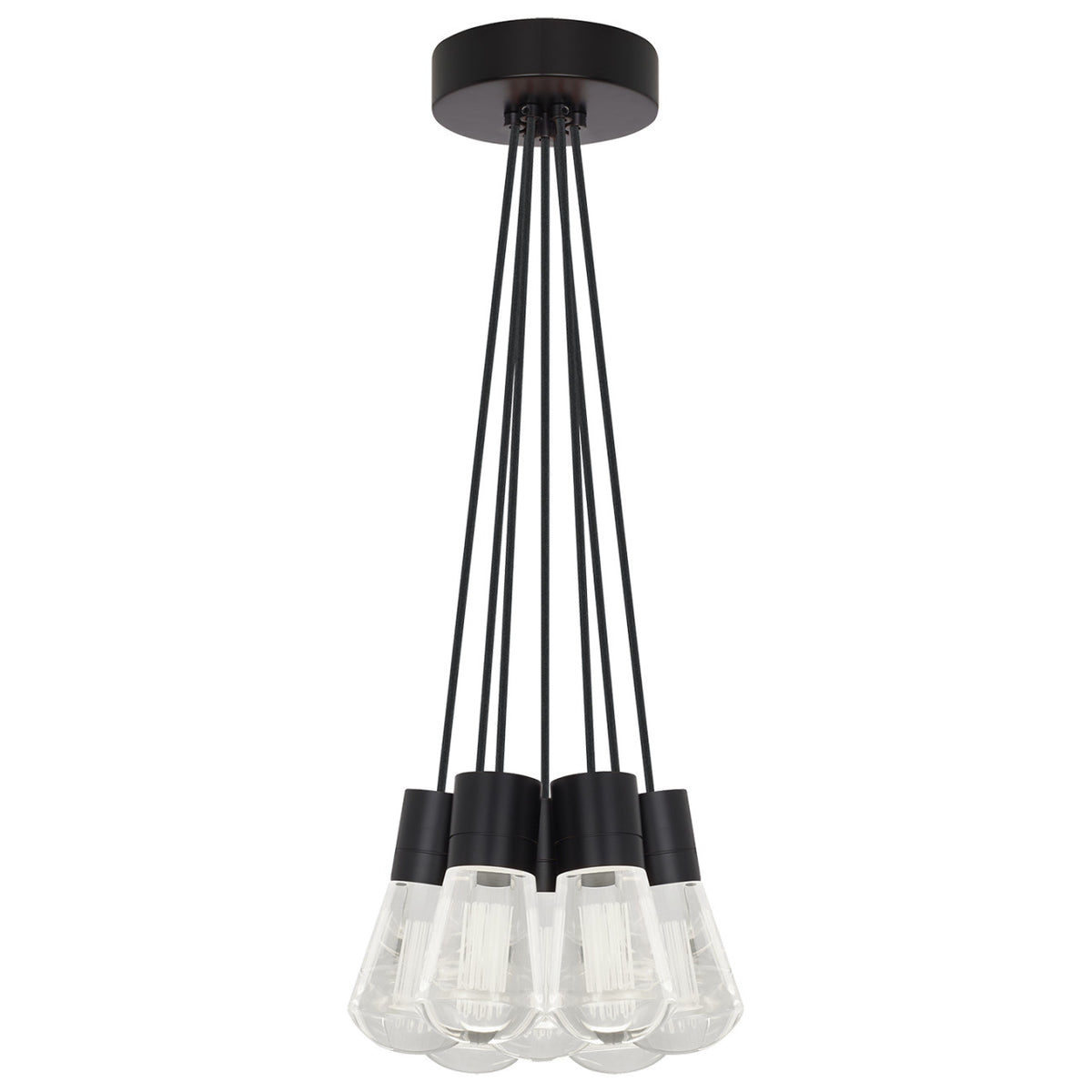 Alva Pendant, 11-Light, LED, Black, 18"W (700TDALVPMC11UB-LEDWD 70E7JTQ)