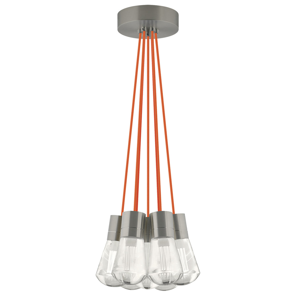 Alva Pendant, 7-Light, LED, Satin Nickel, 14"W (700TDALVPMC7IS-LED930 70E7KTD)