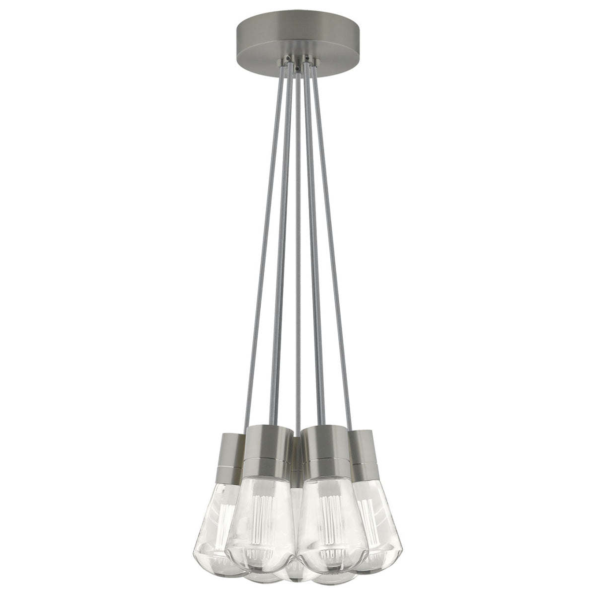Alva Pendant, 7-Light, LED, Satin Nickel, 14"W (700TDALVPMC7OS-LED922 70EACK8)