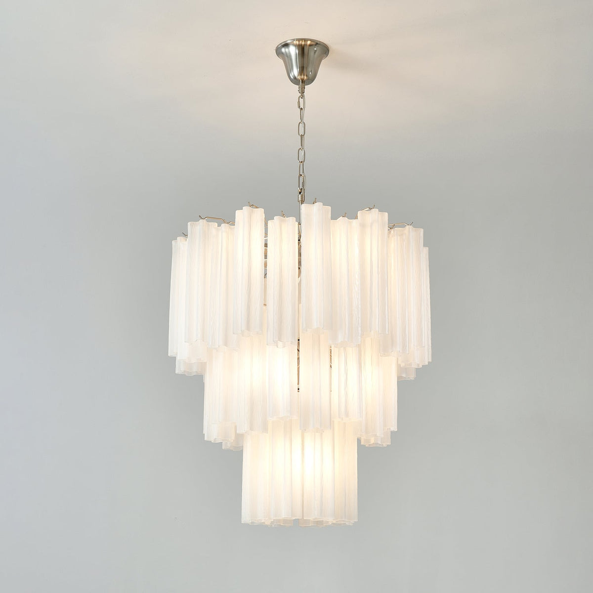 Frosted Glass Tubes Chandelier