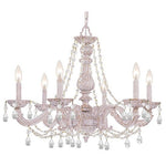 Paris Market Antique White 28-Inch Six-Light Chandelier