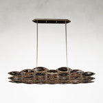 Petaline Six-Light 59.5 Inch Linear Chandelier Ceiling Fixture