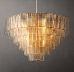 Sirene Clear Glass Round Chandelier 41"