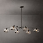 Cabrette Clear Glass Mobile Linear Chandelier