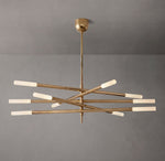Rousseau 10-Light Mobile Etched Rod Chandelier