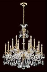 15-Light Chandelier with Clear Heritage Crystal