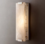 Hand-Carved Alabaster Grand Sconce