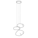 Blown Glass Random Pendant Light