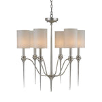 Company Chaddbury Silver Leaf 26-Inch Six-Light Chandelier
