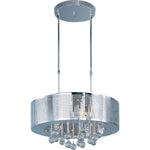 Polished Chrome Nine-Light Round Pendant