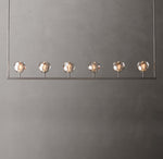 Boule De Cristal Smoke Glass Linear Chandelier 60"
