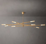 Rousseau 8-Light Mobile Etched Rod Chandelier